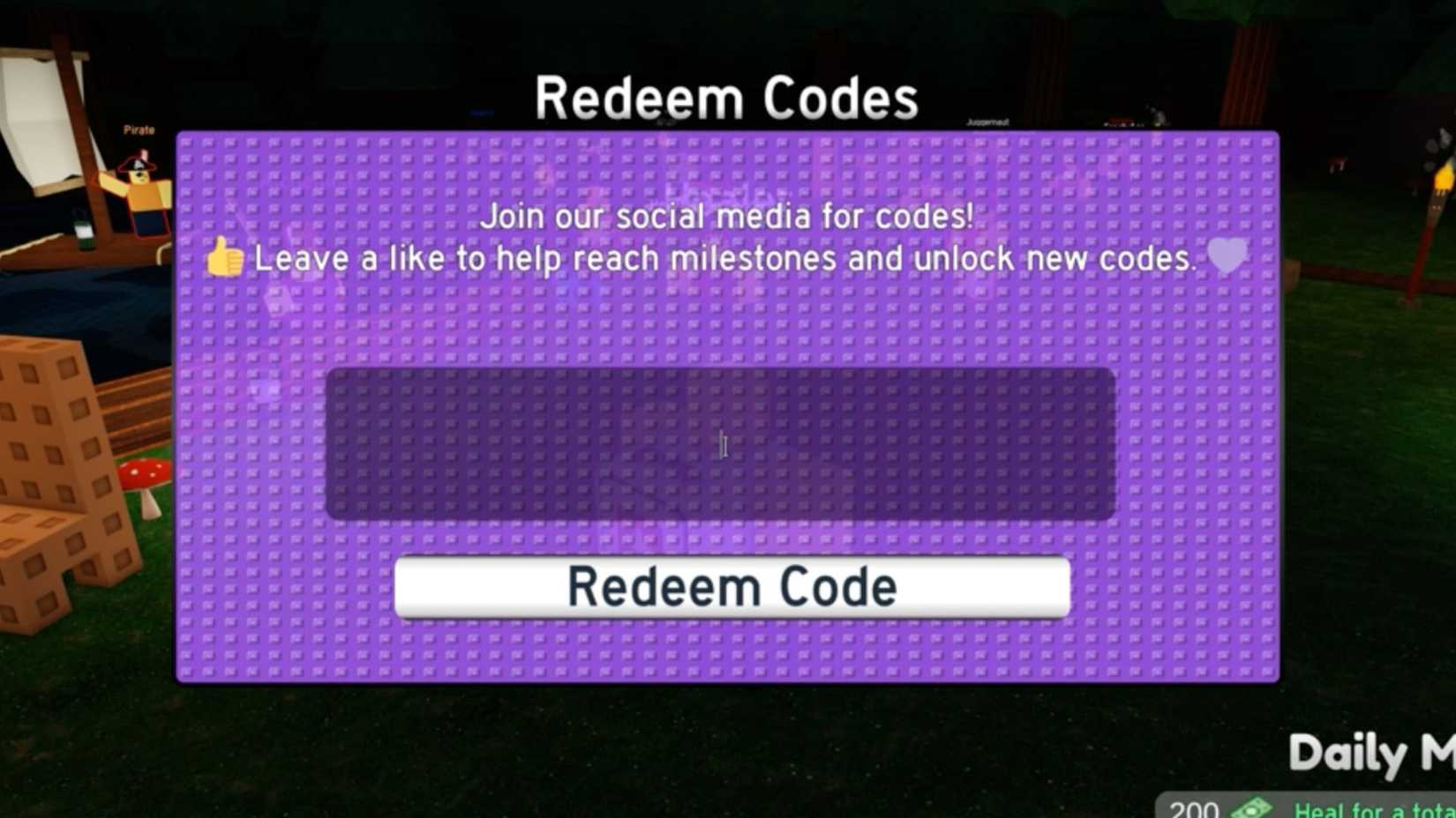 RogueRealms the codes tab