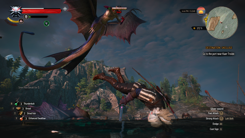 Rolling in The Witcher 3 Wild Hunt