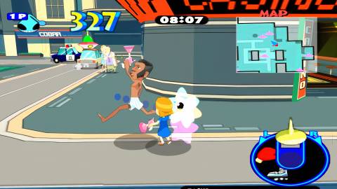 Running around in boxers in Under the Skin