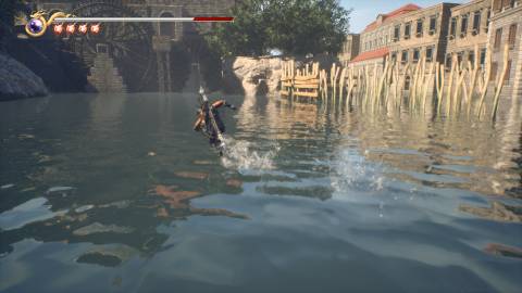 Running on water in Ninja Gaiden 2 Black