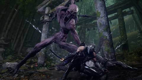 Ryu fighting a demon in Ninja Gaiden 4