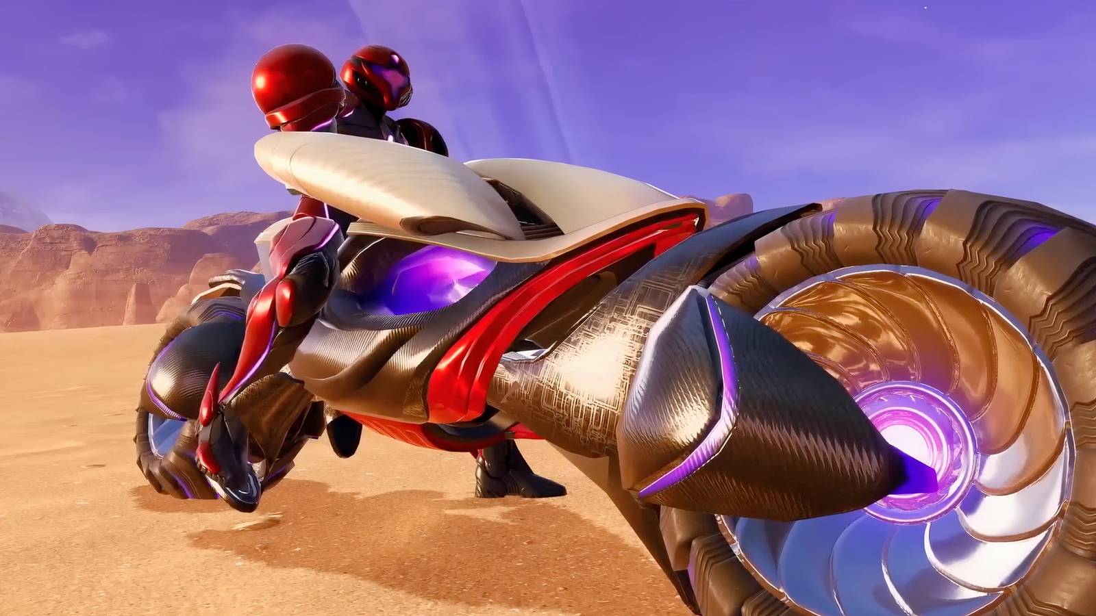 Samus on a bike in Metroid Prime 4 Beyond