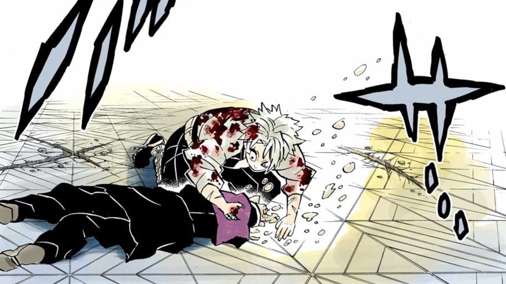 Sannemi Cribs when the people deptaties in front of her - ghost slayer