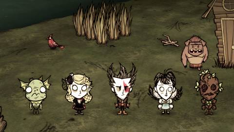 Wilfred and other characters in Don't Starve Together