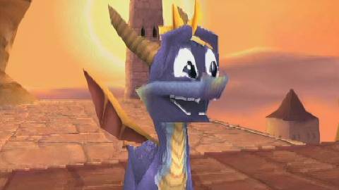 Spyro smiling