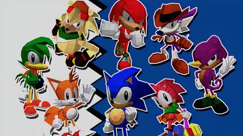 Sonic The Fighters cast