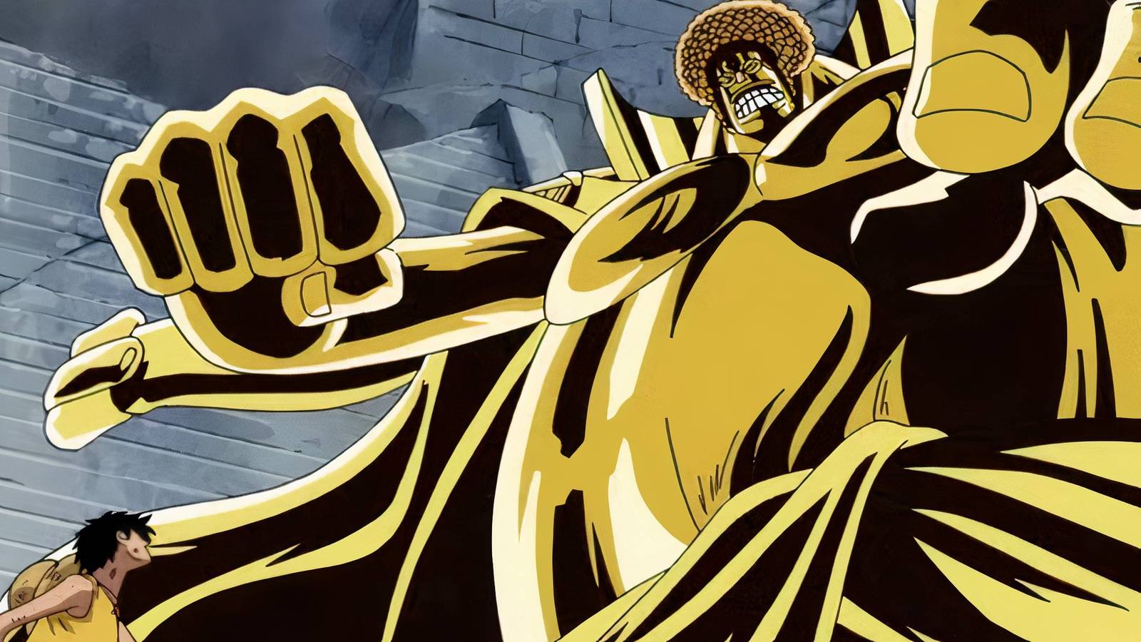 Sengoku budda attacking Luffy