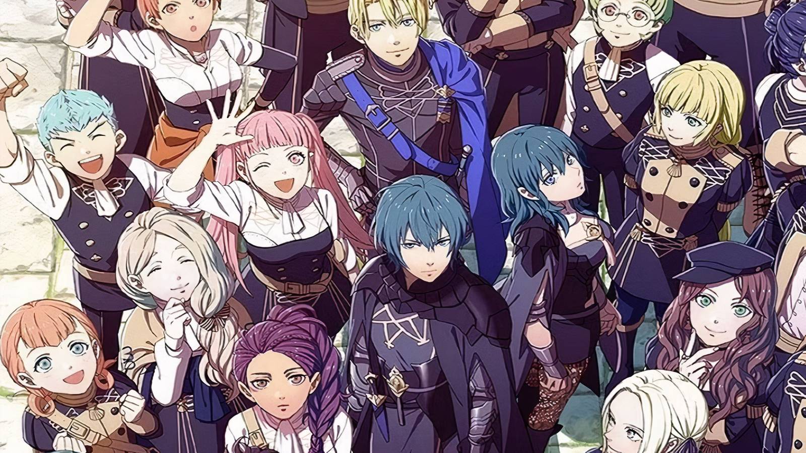 Students cheering in a group 