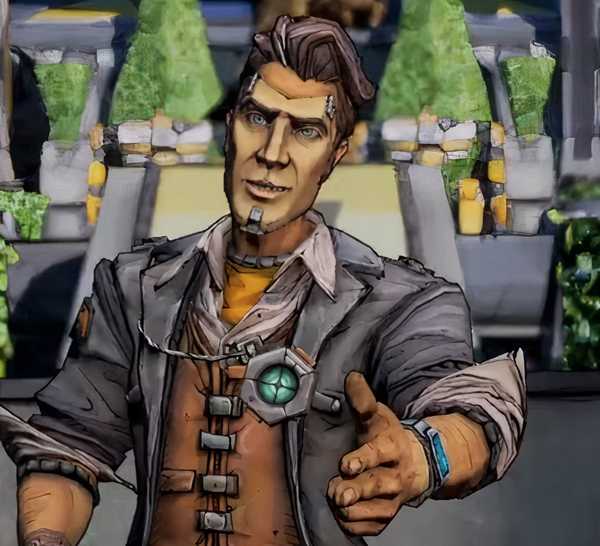 Handsome Jack reaching out his hand