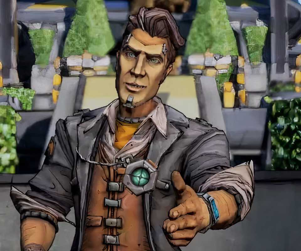 Handsome Jack reaching out his hand