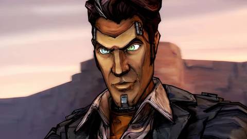 Handsome Jack staring intently