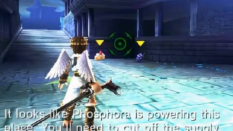 Pit aiming his weapon 