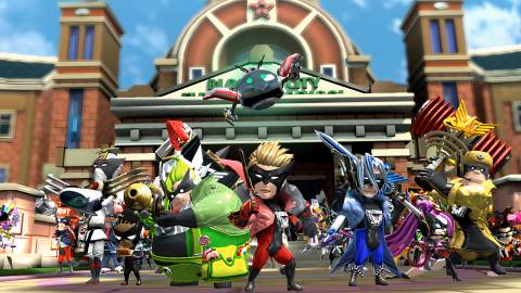 The Wonderful 101 heroes posing