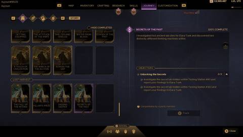 Secrets of the Past Journey Dune Awakening