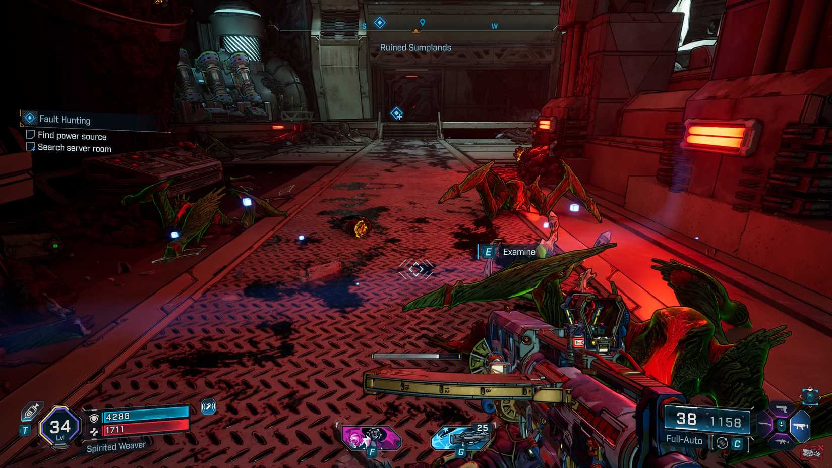 server room in fault hunting