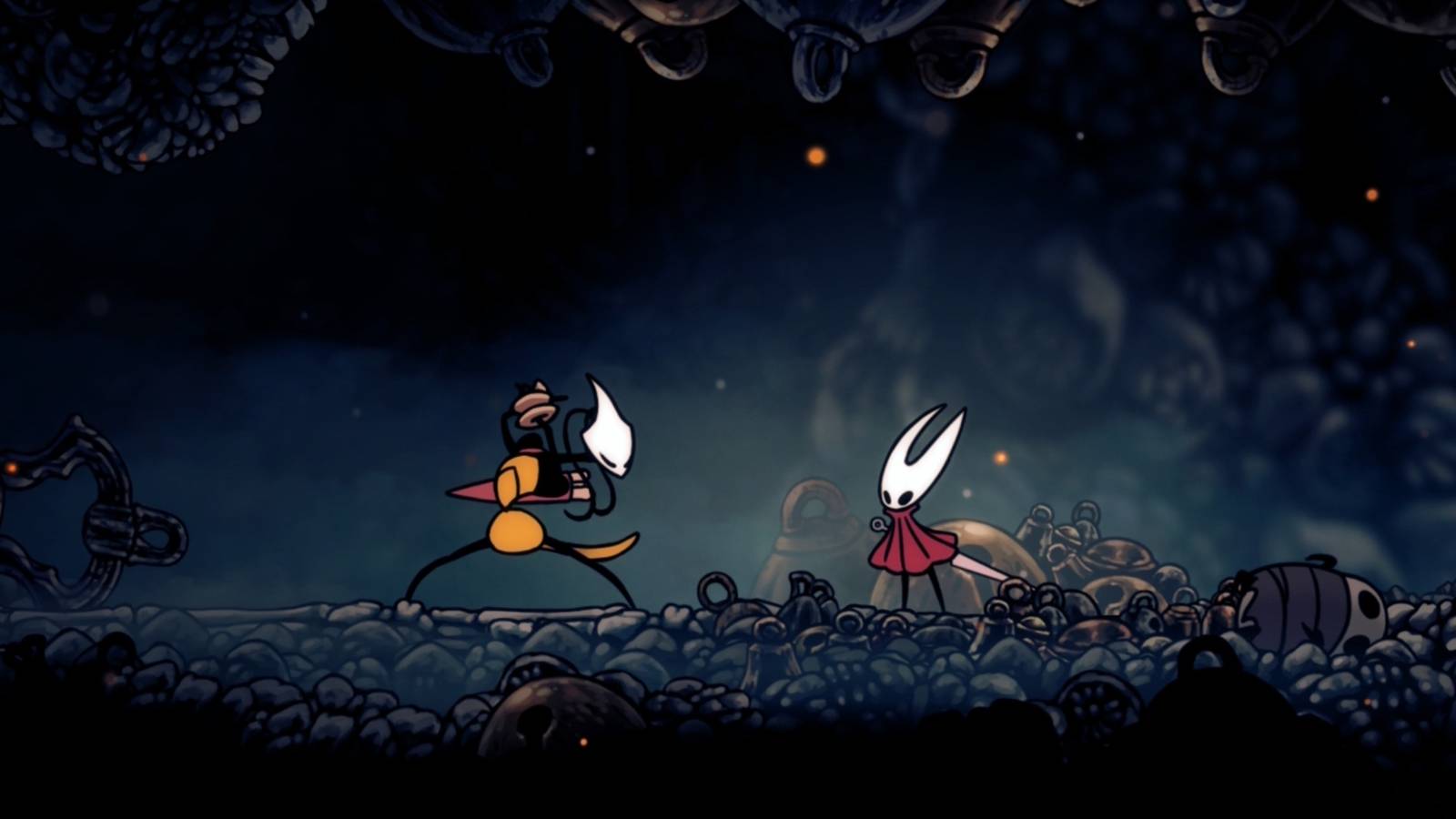 Shakra and Hornet in Hollow Knight Silksong