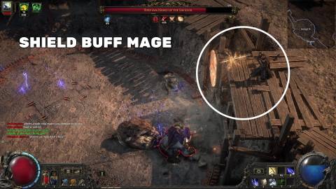 shield Buff Mage torvian in path of exile 2