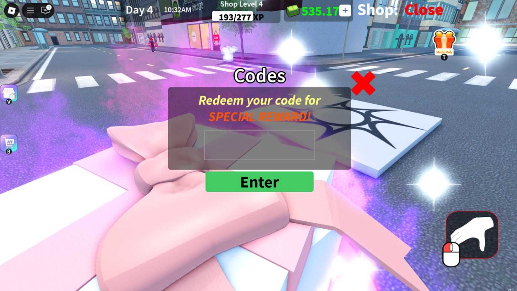 Shoes Purchase the Codes card