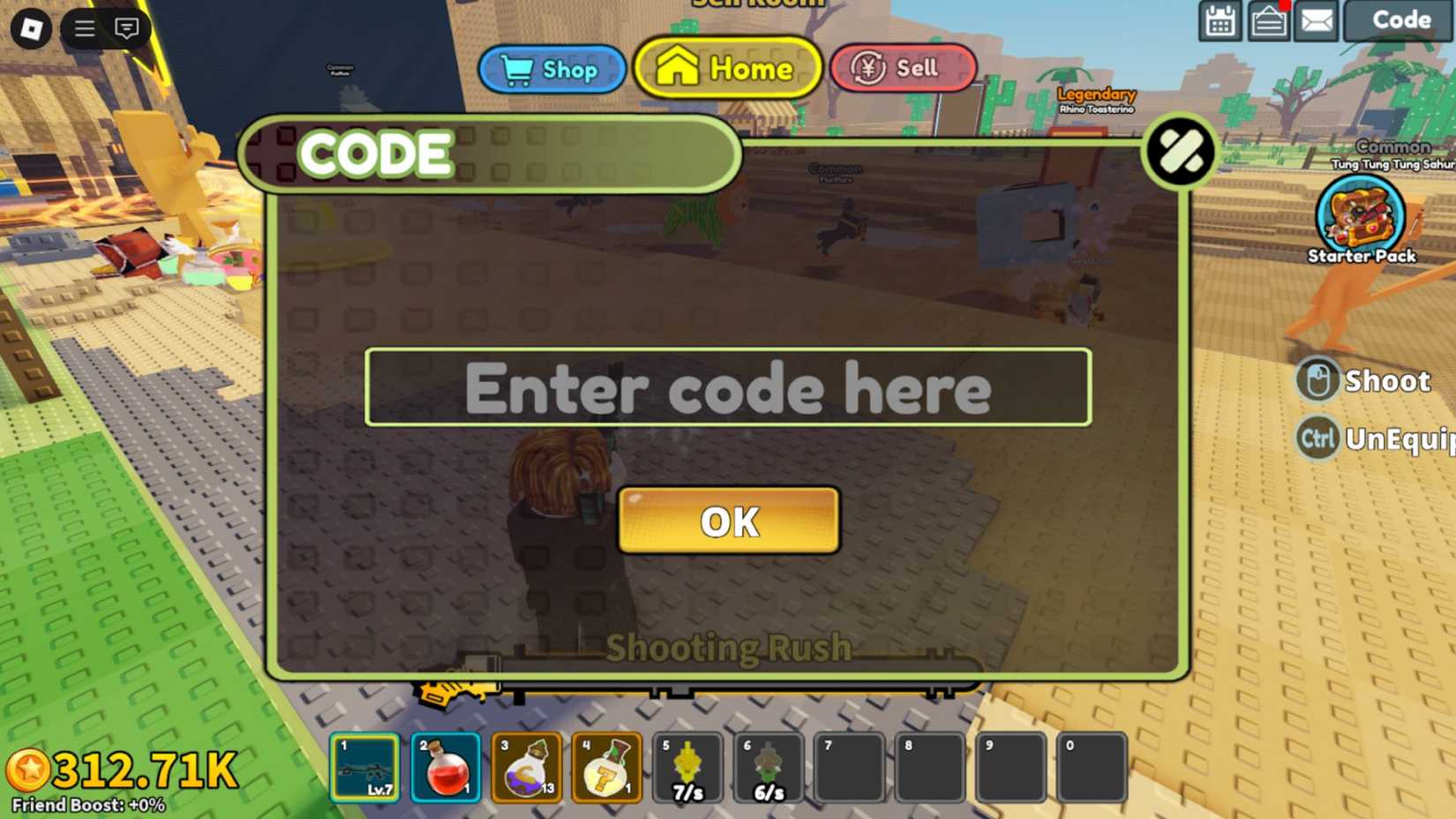 Roblox Shoot and Catch a Brainrot Codes