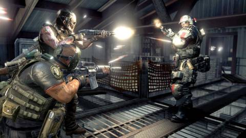 Shooting an enemy in Army Of Two The 40th Day