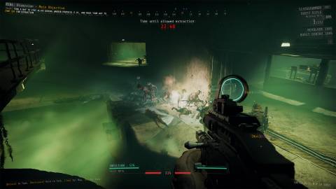 Shooting enemies in GTFO