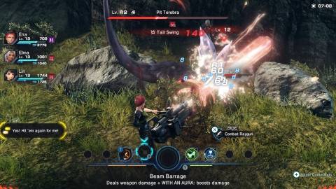 Shooting enemies in Xenoblade Chronicles X Definitive Edition