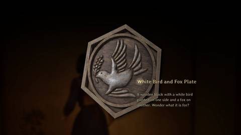 Silent Hill f Ominious Photo Puzzle White Bird and Fox Plate