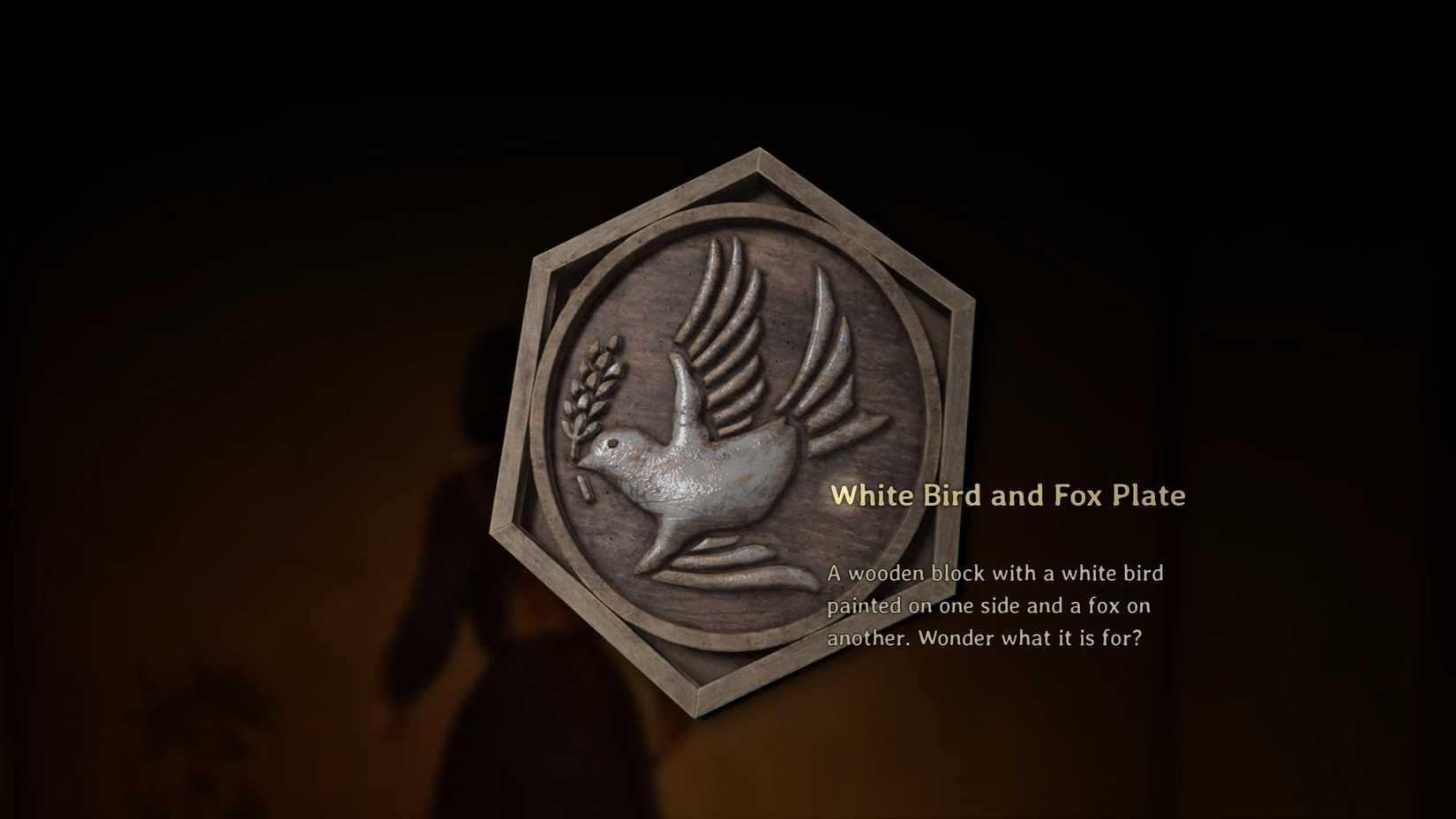 Silent Hill f Ominious Photo Puzzle White Bird and Fox Plate
