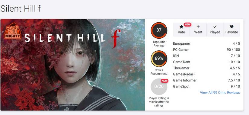 silent hill f reviews