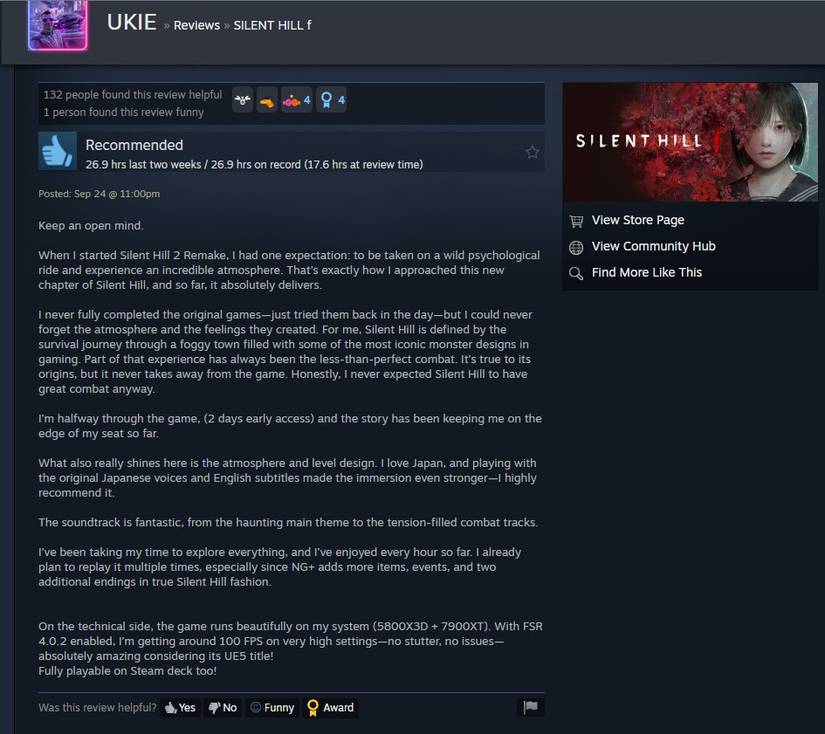 Silent Hill f sh2 review