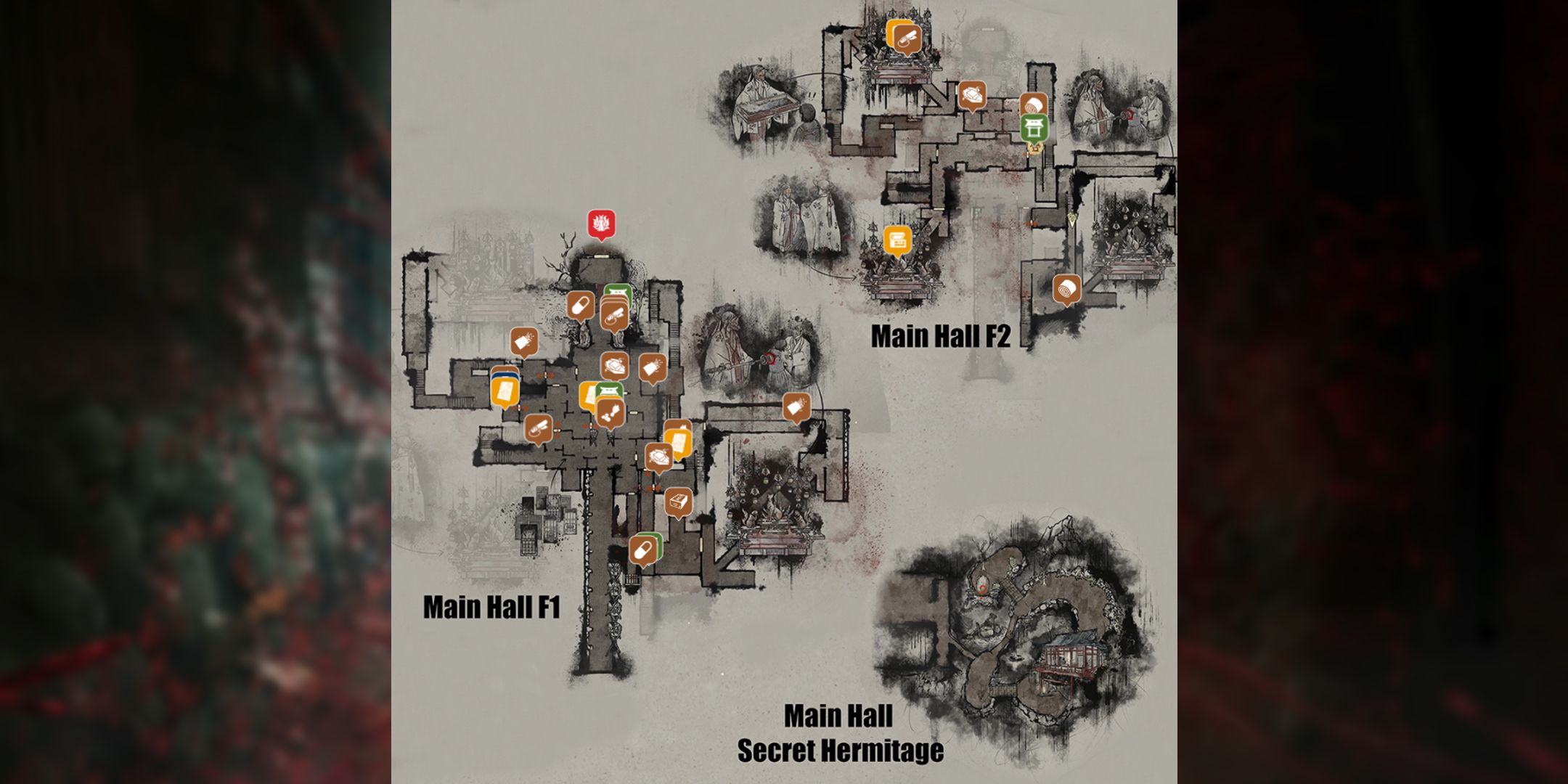 Silent Hill f - Interactive Map (Main Hall)