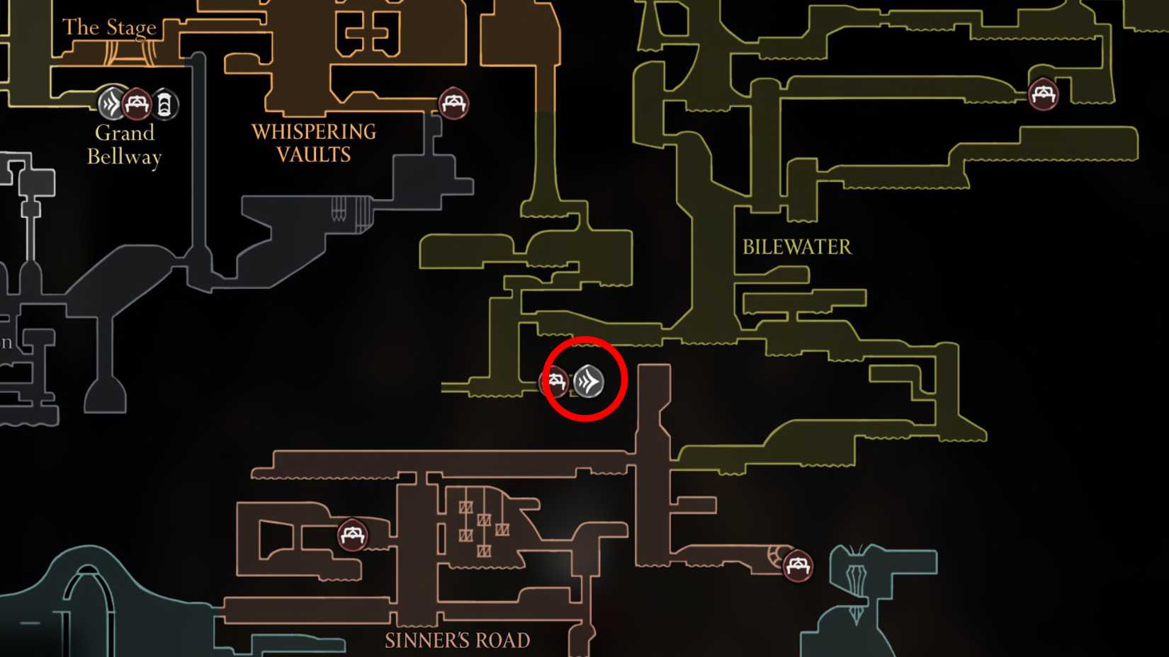 Todos os locais de viagem rápida em Silksong - Dropraro Bilewater