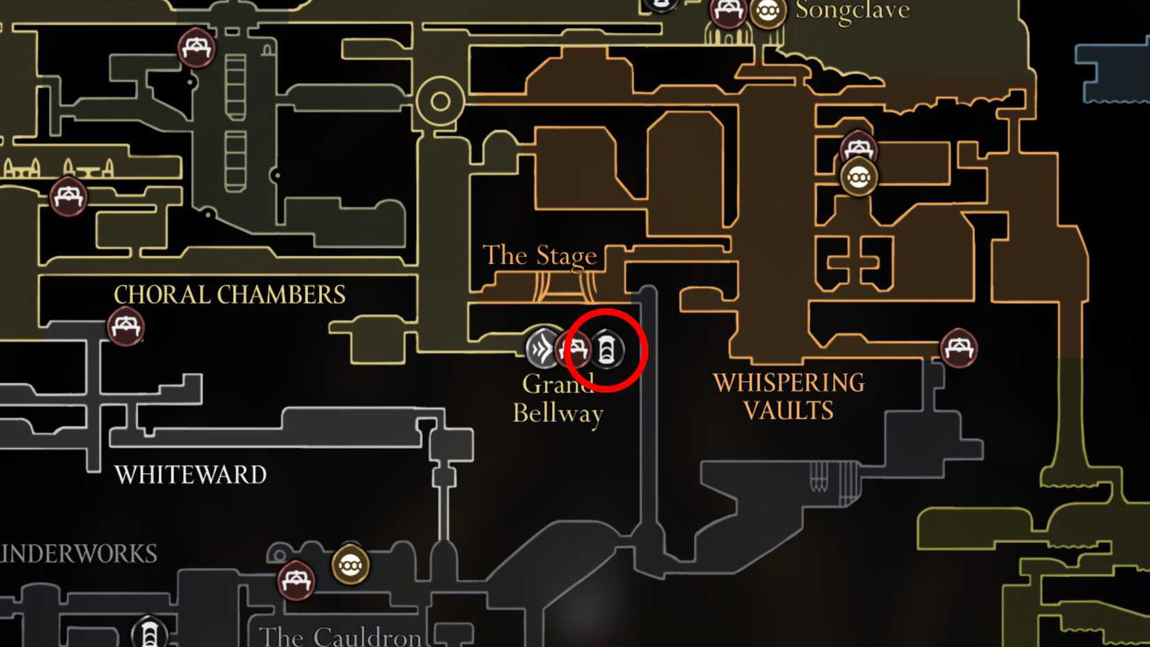 Todos os locais de viagem rápida em Silksong - Dropraro Grand Bellway