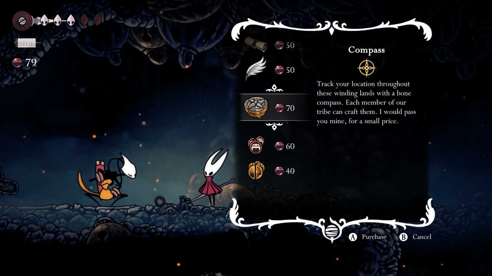 Silksong Get Unlock Map Shakra Compass Tool