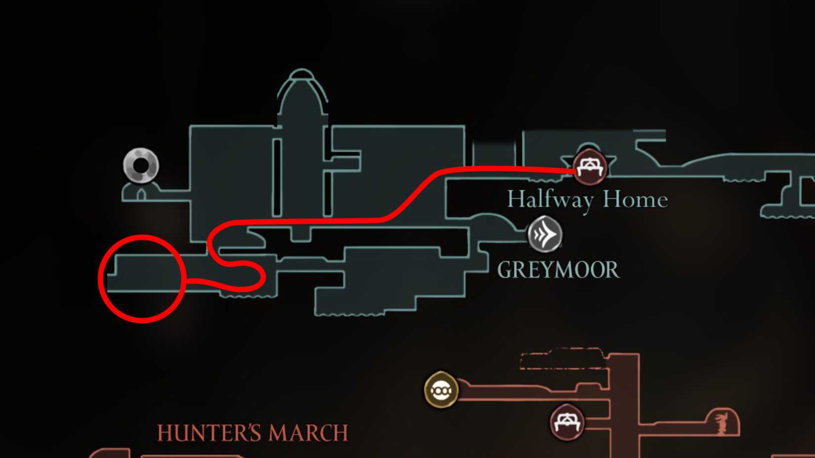 Silksong Moorwing Boss Guide Map Bench Route
