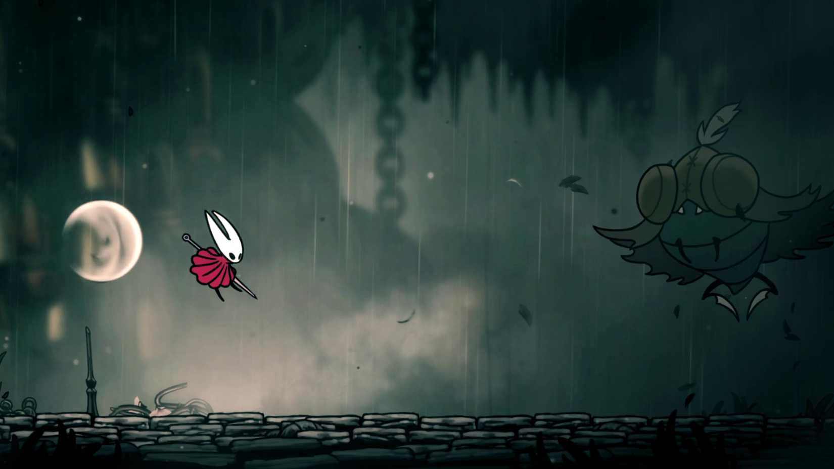 Guia do chefe Silksong Moorwing: Rajadas triplas Silksong: Hornet enfrenta Moorwing em Greymoor - Dropraro