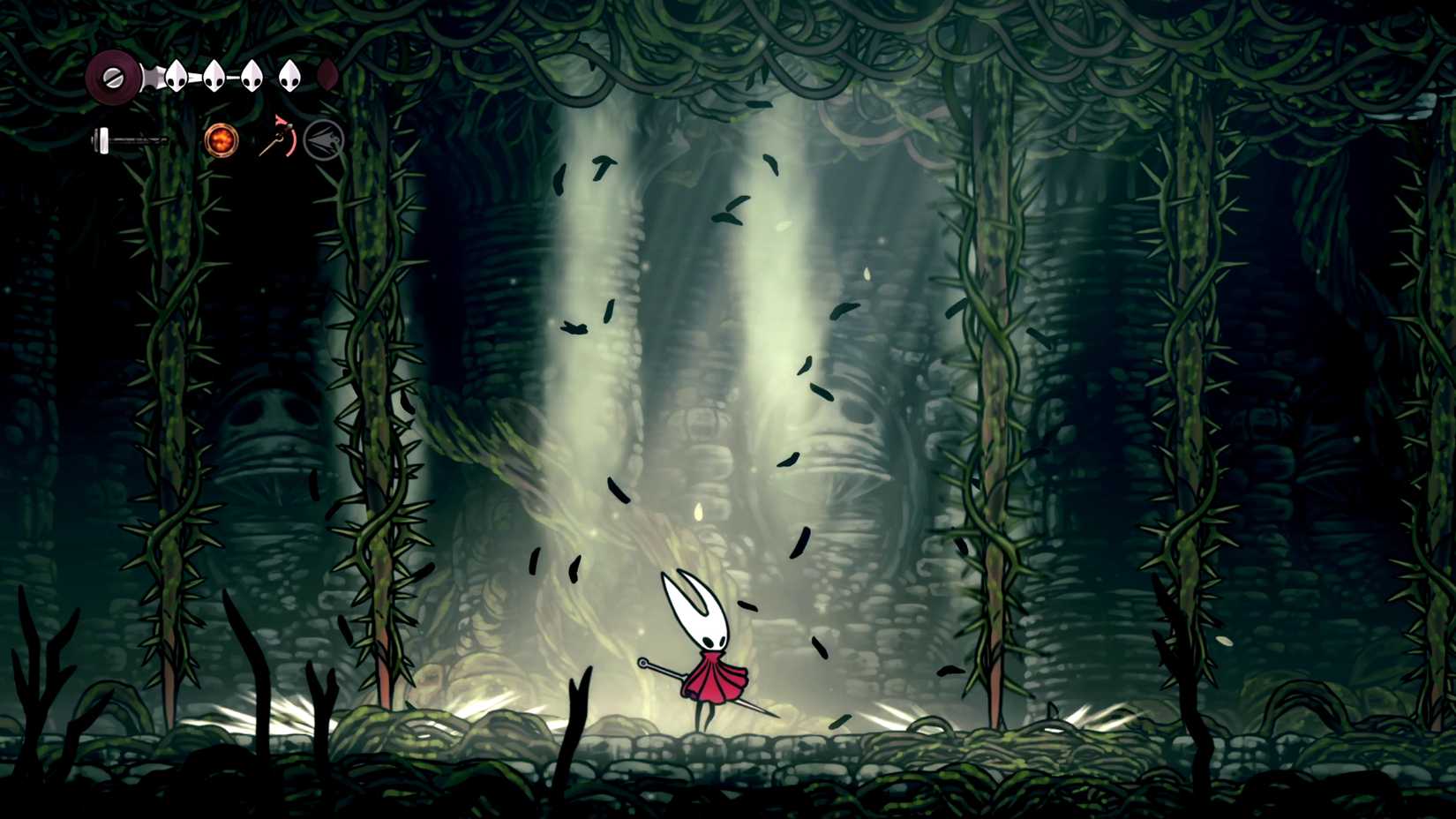 Guia de movimentos do chefe Silksong Sister Splinter, conjunto de movimentos multi Vine