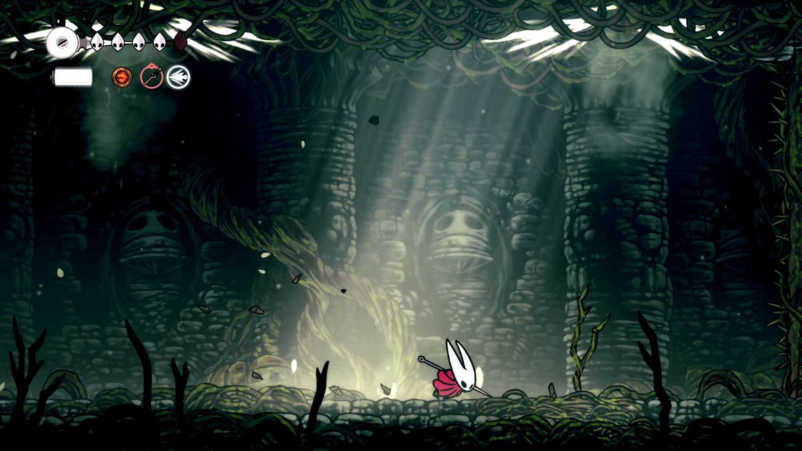 Guia do chefe Silksong Sister Splinter Conjunto de movimentos Invocar aliado