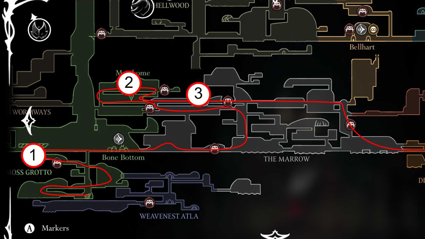 Silksong Speedrunner Achievement Speedrun Trophy Guide Route 1