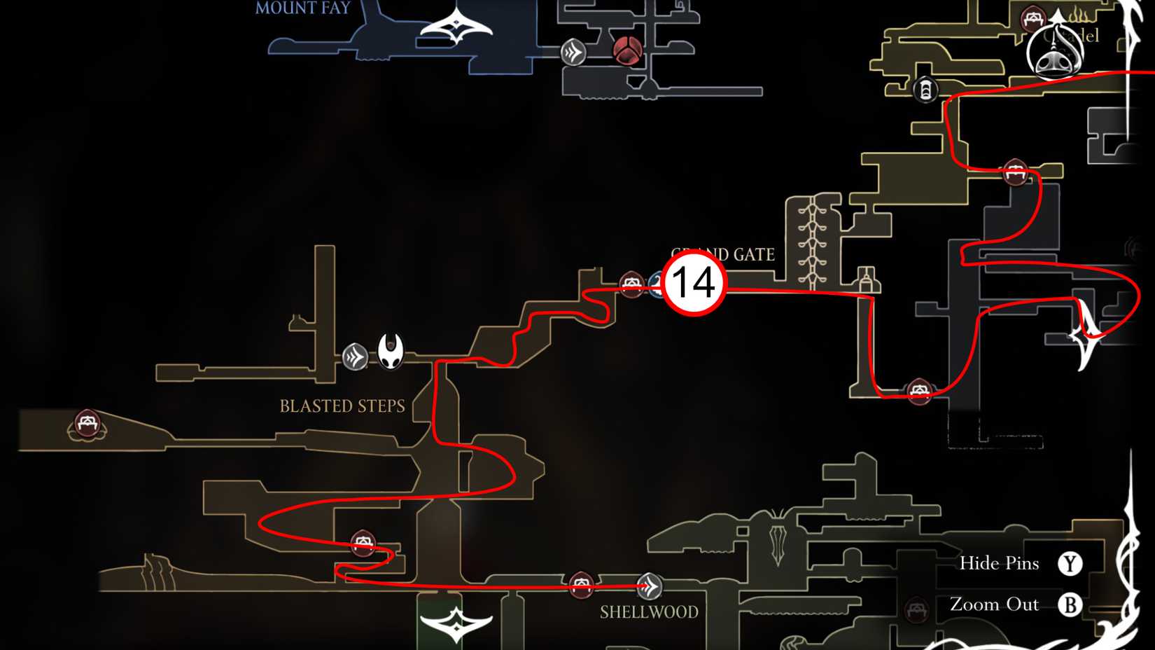 Couriers Rash Best Path Optimal Silksong Speedrun Route (Speedrunner Achievement)