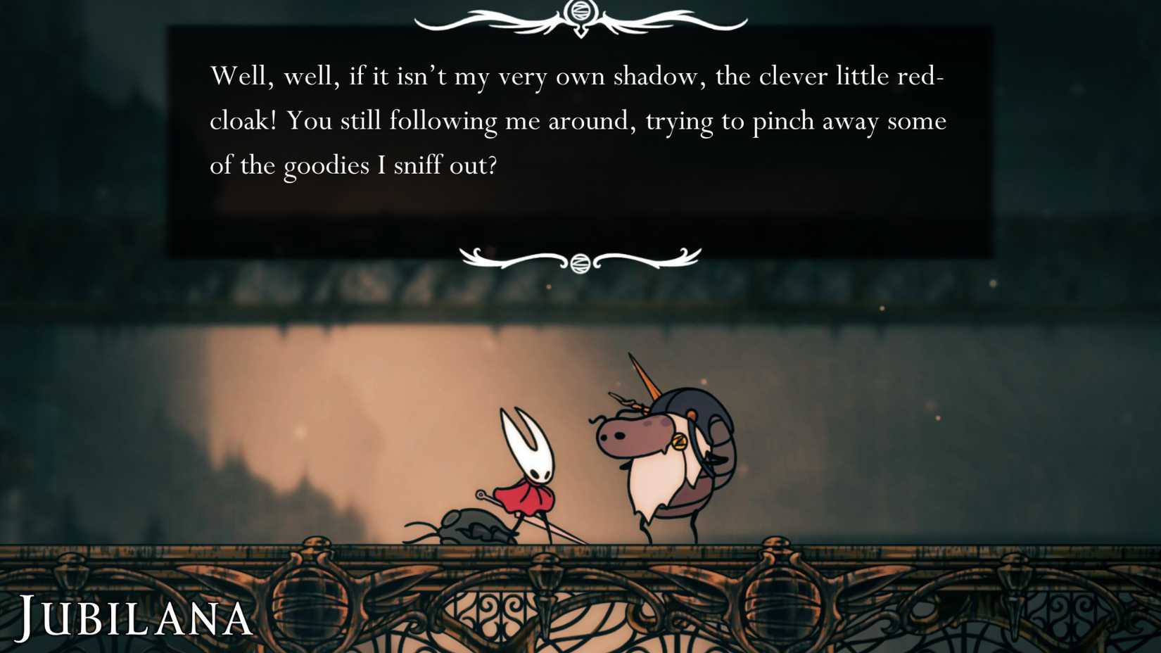 The Lost Merchant Jubilana em Hollow Knight Silksong – Dropraro