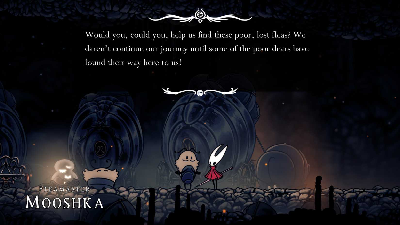 Silksong Where To Go First What To Do First Fleamaster Mooshka Flea Caravan