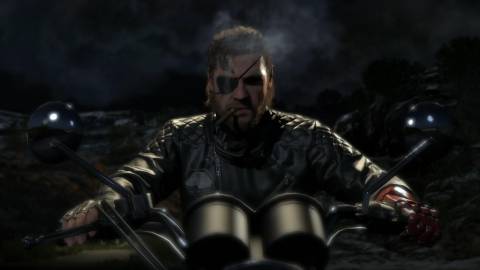 Snake riding a bike in MGS5