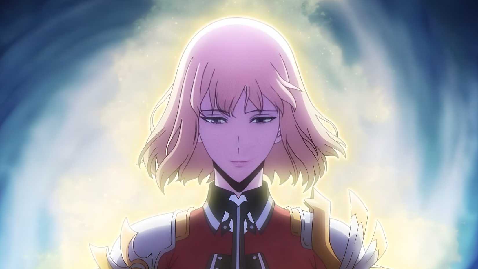 solo leveling cha hae-in looking down and glowing