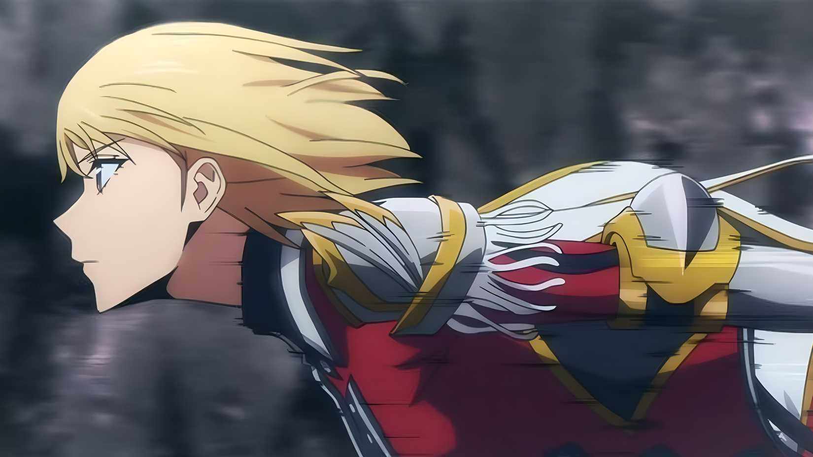 solo leveling cha hae-in running in full gear