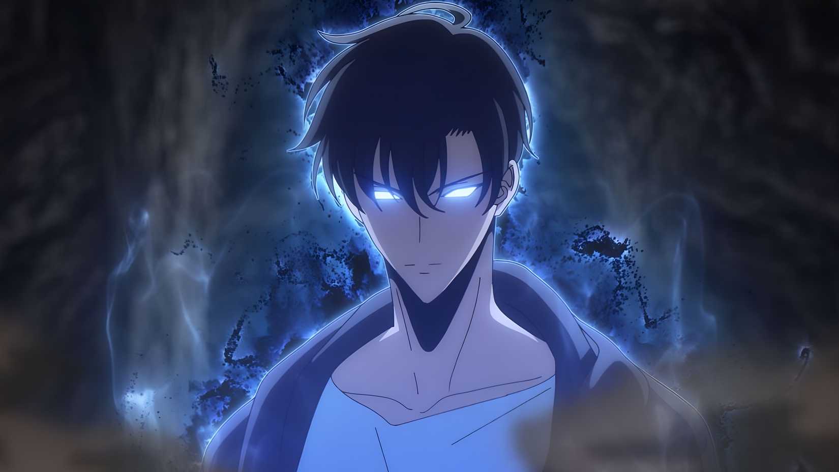 solo leveling jin woo glowing eyes