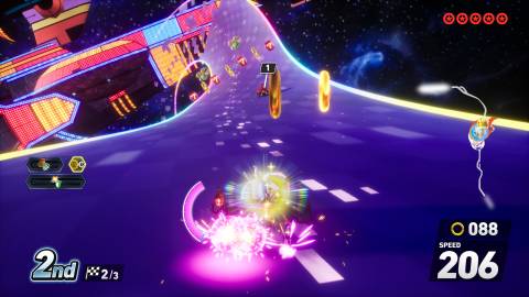 A player drifting in Sonic Racing: Crossworlds