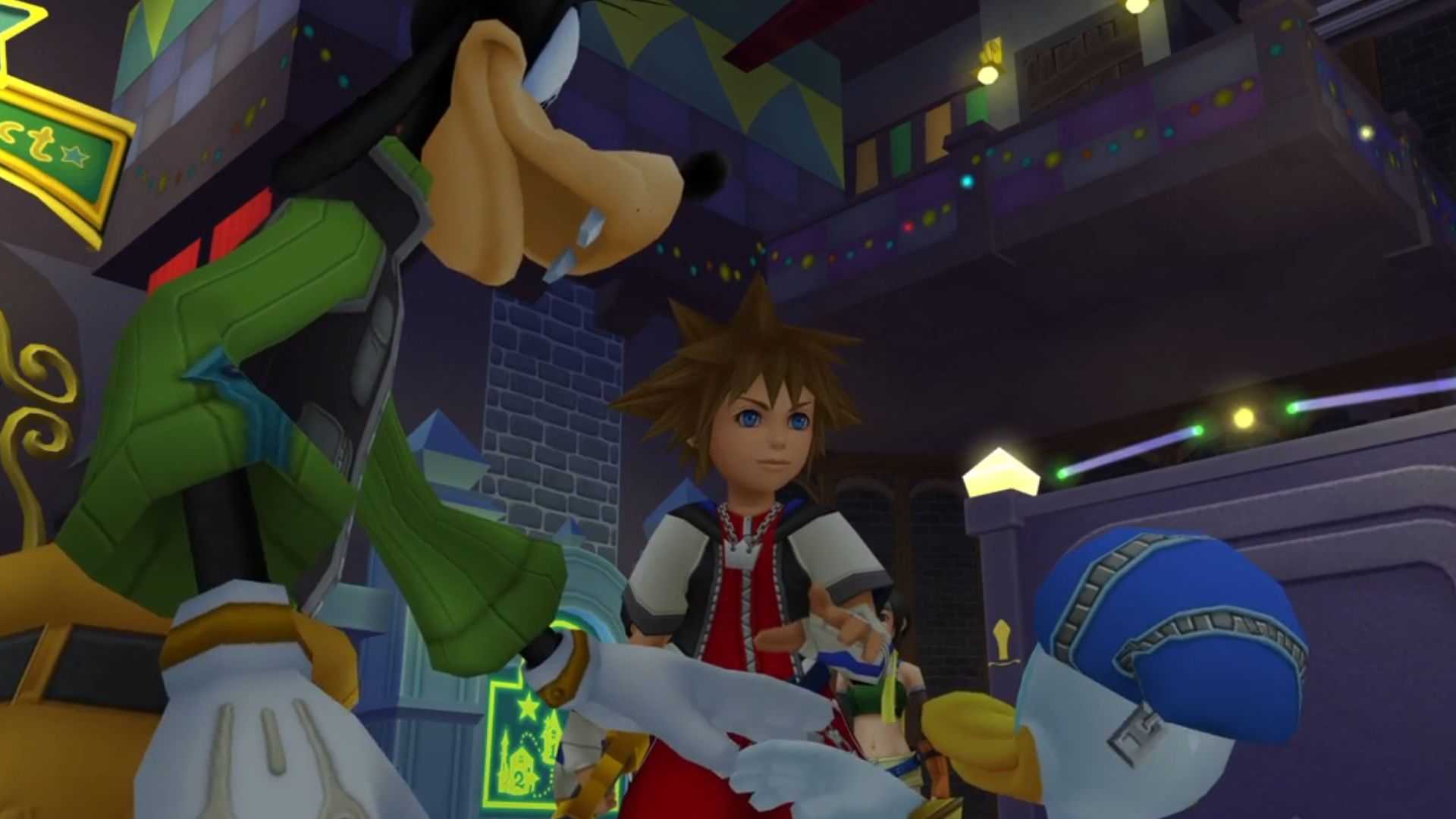 Sora bertemu Donald dan Goofy - Kingdom Hearts