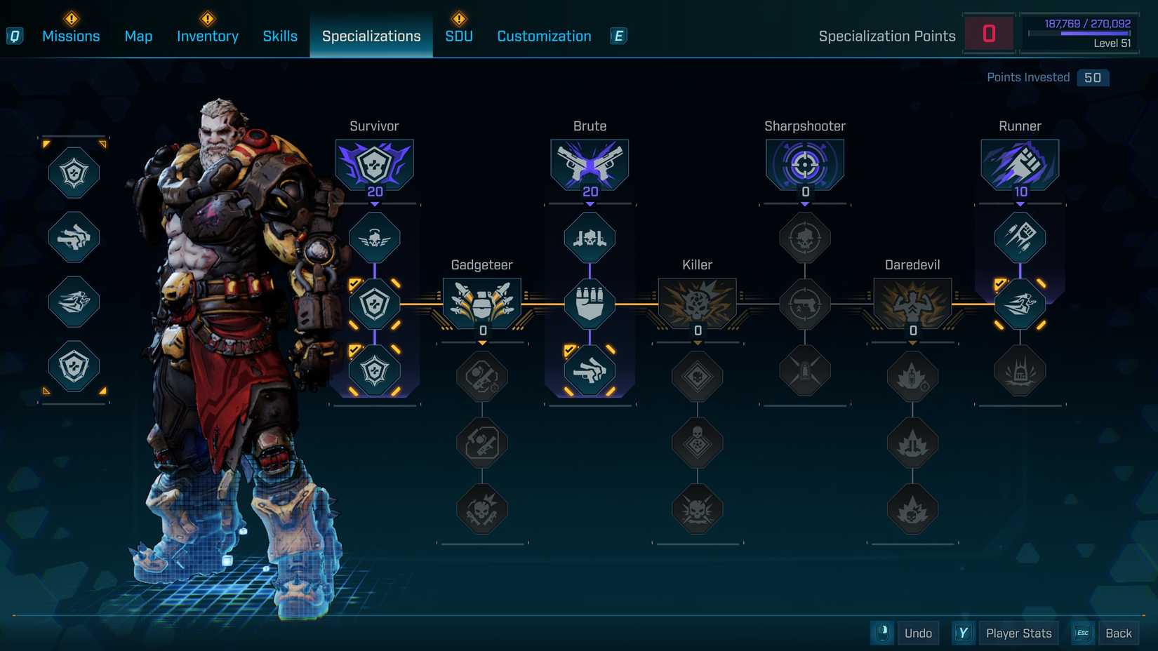 specilizations for scourge amon