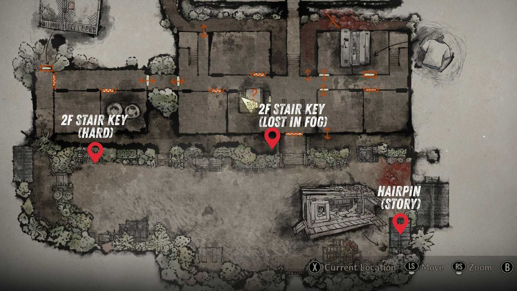 Stairwell Puzzle Courtyard Stair Key Locations Silent Hill f